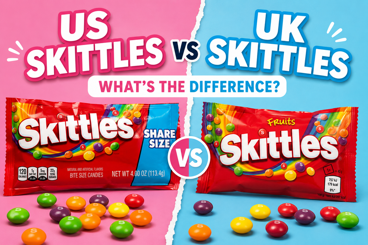 British vs American Skittles