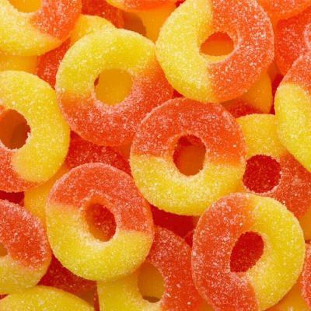 Fizzy Peach Ring Sweets