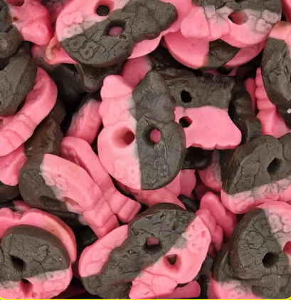 BUBS Raspberry & Liquorice Skulls - Sweetiz