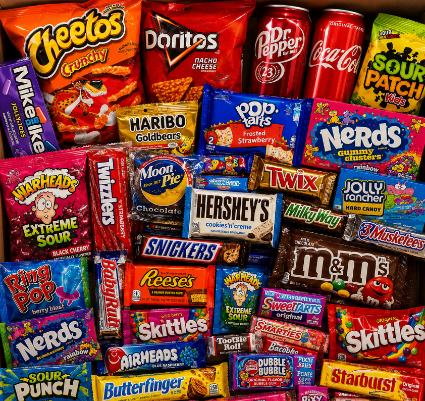 American Mystery Food & Drink (Large American Bundle - Savoury, Soda, Candy) - Sweetiz