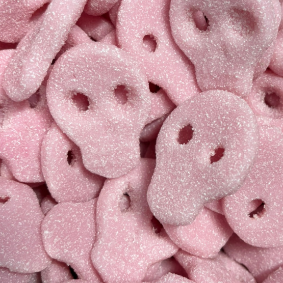 Strawberry & Cream Pink Skulls (V, VEGGIE, H, GF) - Sweetiz